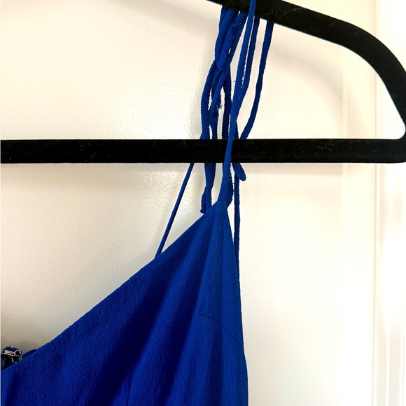 Reformation Blue Tie Dress - Picture 4 of 8